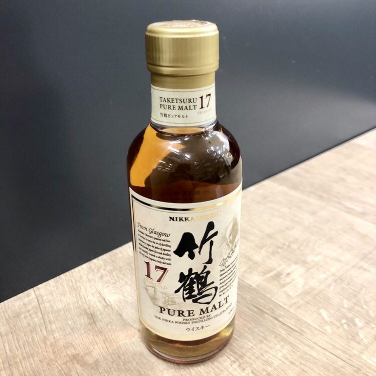 ニッカ 竹鶴17年 180ml ミニボトル - ウイスキー