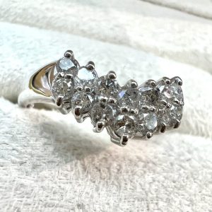 Pt900　メレダイヤ付きリング