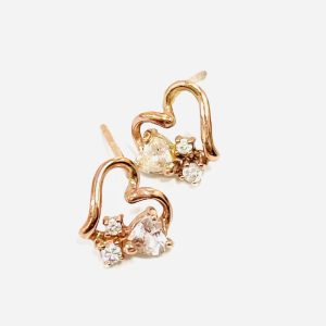 K10 メレダイヤ0.2ct付 ピアス