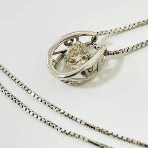 Pt850/Pt900 ダイヤモンド 0.389ct ネックレス