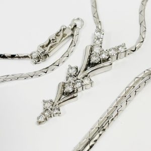 K18/Pt900 ダイヤモンド0.59ct リング