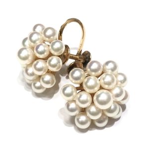 K18 18金 パール イヤリング