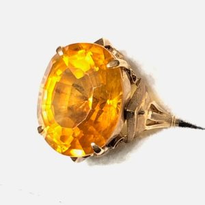 K18 18金 シトリン リング