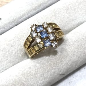 K18 18金 サファイア リング