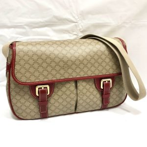 セリーヌ マカダム柄 メッセンジャー ショルダーバッグ