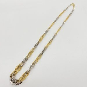 K18 Pt850 コンビ ネックレス
