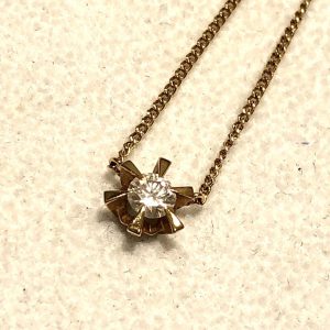 K18 18金 ダイヤ 0.246ct ネックレス