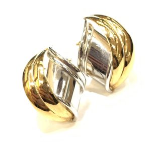 K18/Pt900 イヤリング