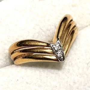 K18 18金 Pt900 プラチナ900 メレダイヤ リング