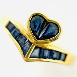 K18サファイア0.69ct付リング