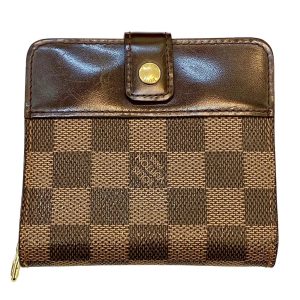 Louis Vuitton ダミエ エベヌ コンパクトジップ N61668