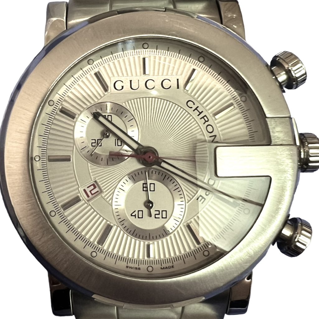 GUCCI 腕時計 Gクロノ ホワイト文字盤 YA101360
