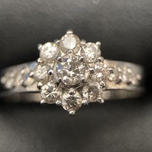 Pt900 0.5ct メレダイヤ リング
