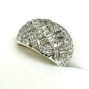 Pt900 パヴェダイヤ リング