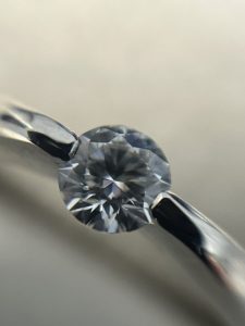 ダイヤモンド付Pt1000リング