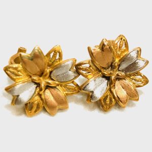 K14 Pt950 イヤリング