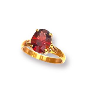 K18 ガーネット リング