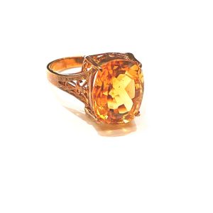 K18 シトリン リング