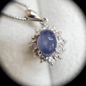 スターサファイヤ プラチナ ネックレス