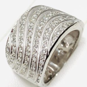 Pt850 メレダイヤモンド0.64ct プラチナジュエリーリング