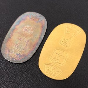 徳力 純金 純銀 小判