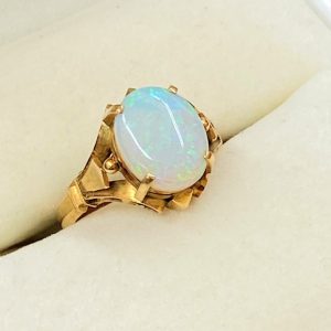 K18 18金 オパールリング 指輪