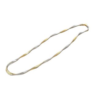 K18/Pt850 ネックレス ハーフ コンビ