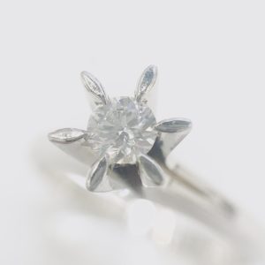 Pt950 ダイヤモンド 0.32Ct リング