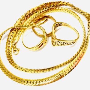 K18 ネックレス リング ゴールドアクセサリーおまとめ