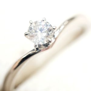 Pt950 ダイヤモンドリング 0.215ct