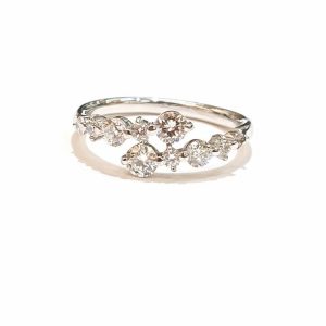 K18WG メレダイヤ リング