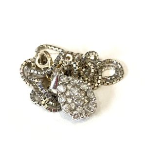 Pt900 ネックレス メレダイヤモンド付き