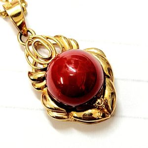 K18 珊瑚ネックレス アクセサリー