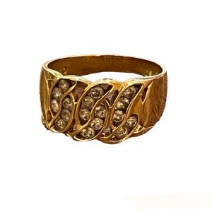 K18 メレダイヤリング