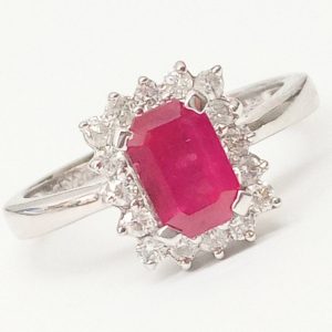 Pt900 ルビー リング