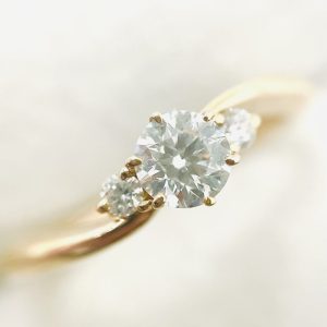 ダイヤモンド メレ K18 18金 リング