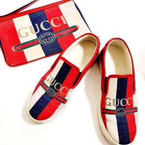 GUCCI グッチ バイアデラストライプ セカンドバッグ スニーカー