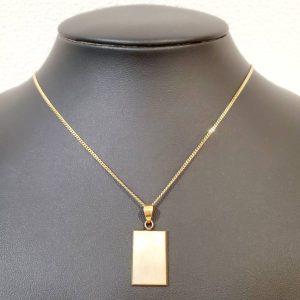 K18 プレート ネックレス