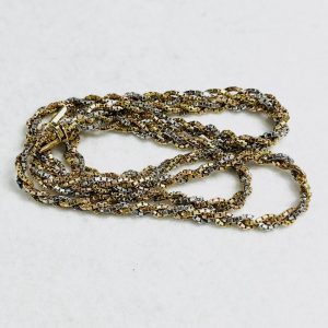 K18/Pt850 ハーフコンビ ネックレス