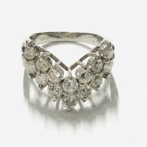 Pt900 リング メレダイヤモンド0.5ct