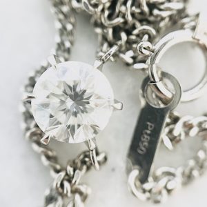Pt850 ダイヤモンド 1.09Ct ネックレス