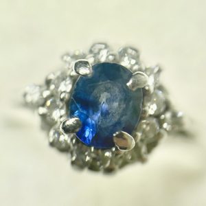 Pt900 サファイア0.51ct プラチナリング