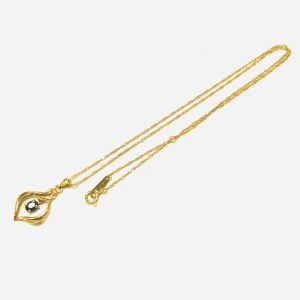 K18 サファイア デザインネックレス