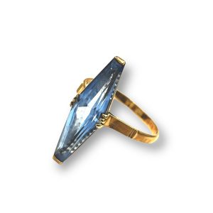 K18 ブルートパーズ リング
