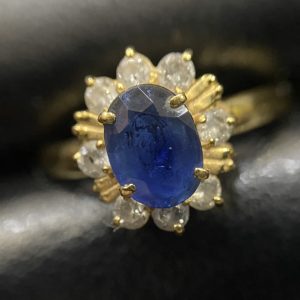 K18 サファイア 1.0ct付 リング