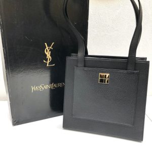 YVES SAINT LAURENT イブサンローラン YSL ロゴプレートバッグ