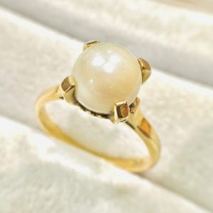 K18(18金) パールリング