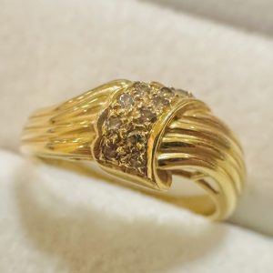 K18(18金) 石付きリング