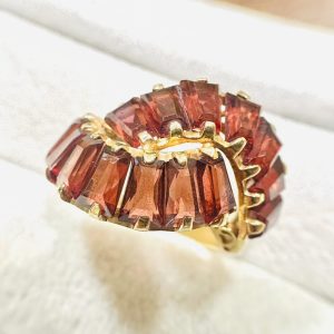 K18(18金) 石付きリング