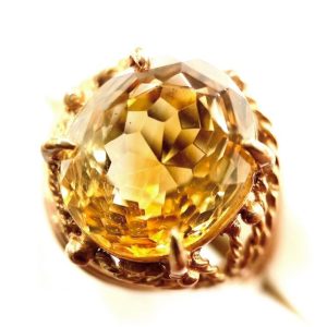 K18（18金）シトリン リング